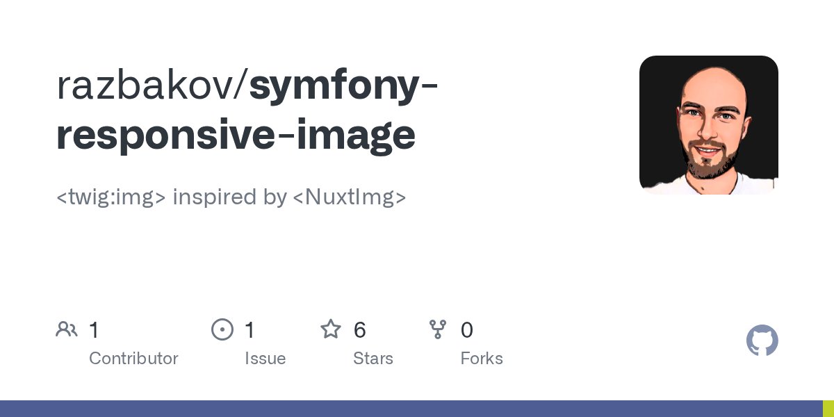 razbakov's tweet card. inspired by . Contribute to razbakov/symfony-responsive-image development by creating an account on GitHub.