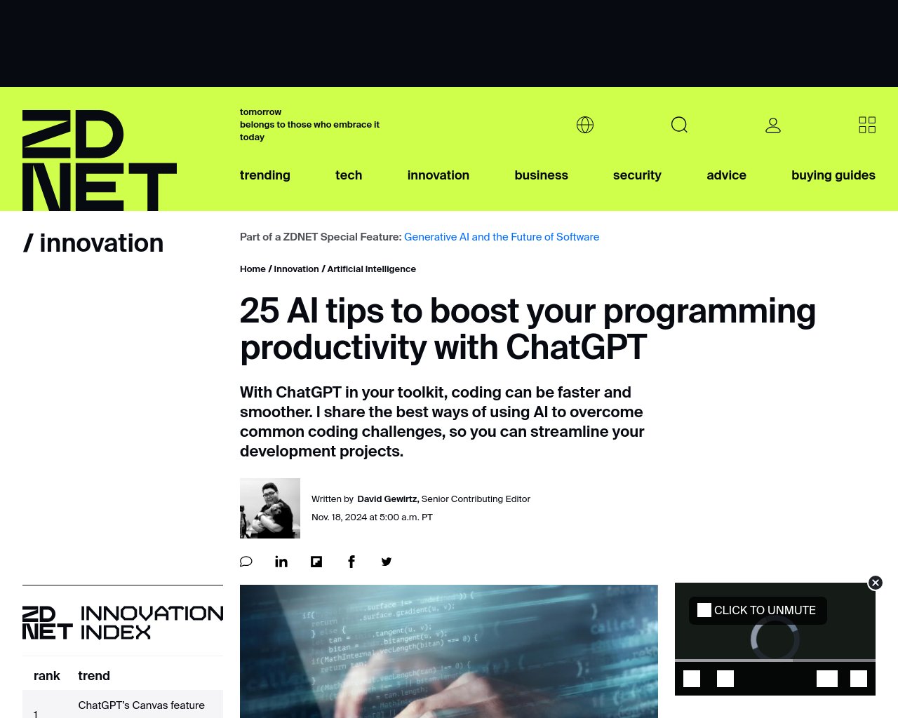 managetech_inc's tweet card. 要約: ChatGPTを使用してプログラミングの生産性を向上させており、AIに価値を見出した。 ChatGPT