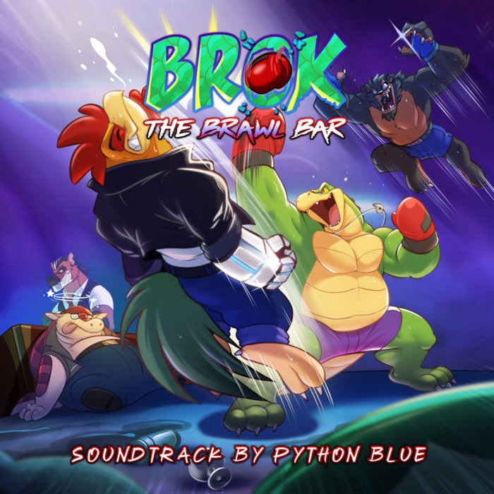 Python_Blue's tweet card. Brok: The Brawl Bar (OST), by Python Blue