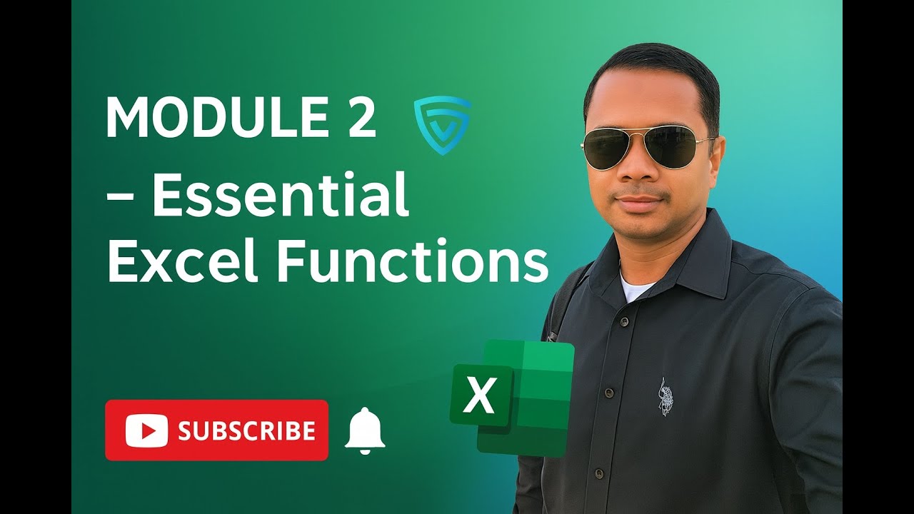 Gvsystemstech's tweet card. SphereSkill Excel_Basic_Module_2 | Excel Functions | Text Functions |...