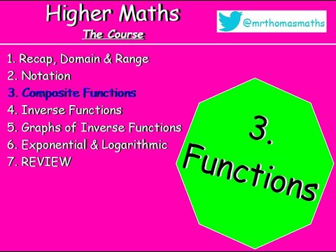 MrThomasMaths's tweet card. 3.3 Functions 3. Composite Functions - Higher Maths Lessons -...