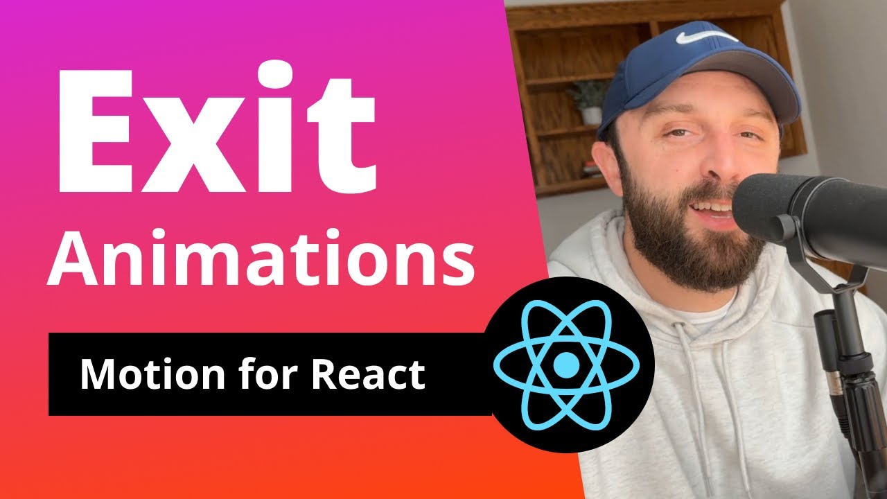 learnwebcode's tweet card. How I Use Motion in React (Exit Animations)