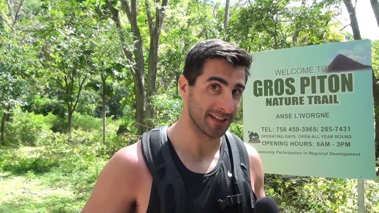 michalandersmsh's tweet card. Gros Piton Hike Matt Bielecky