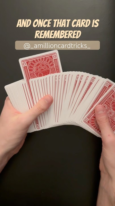 Don_Dee_Real's tweet card. Easy Force & Control - Card Trick Tutorial #magic #tricks #tutorial