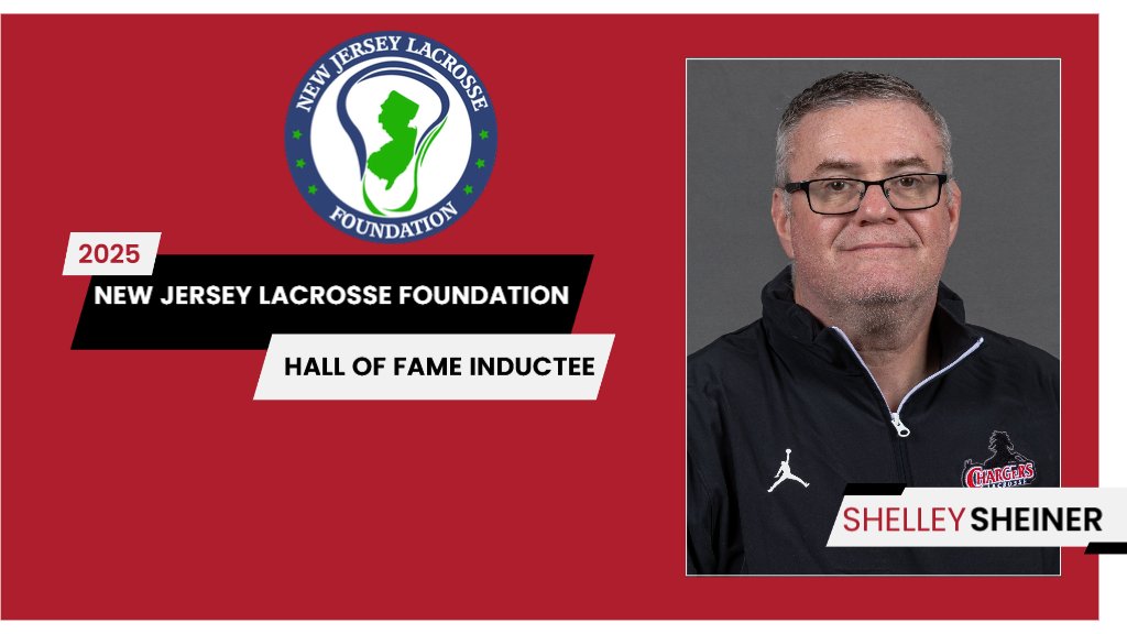 sheiners's tweet card. SHEINER TO BE INDUCTED INTO NEW JERSEY LACROSSE FOUNDATION HALL OF FAME