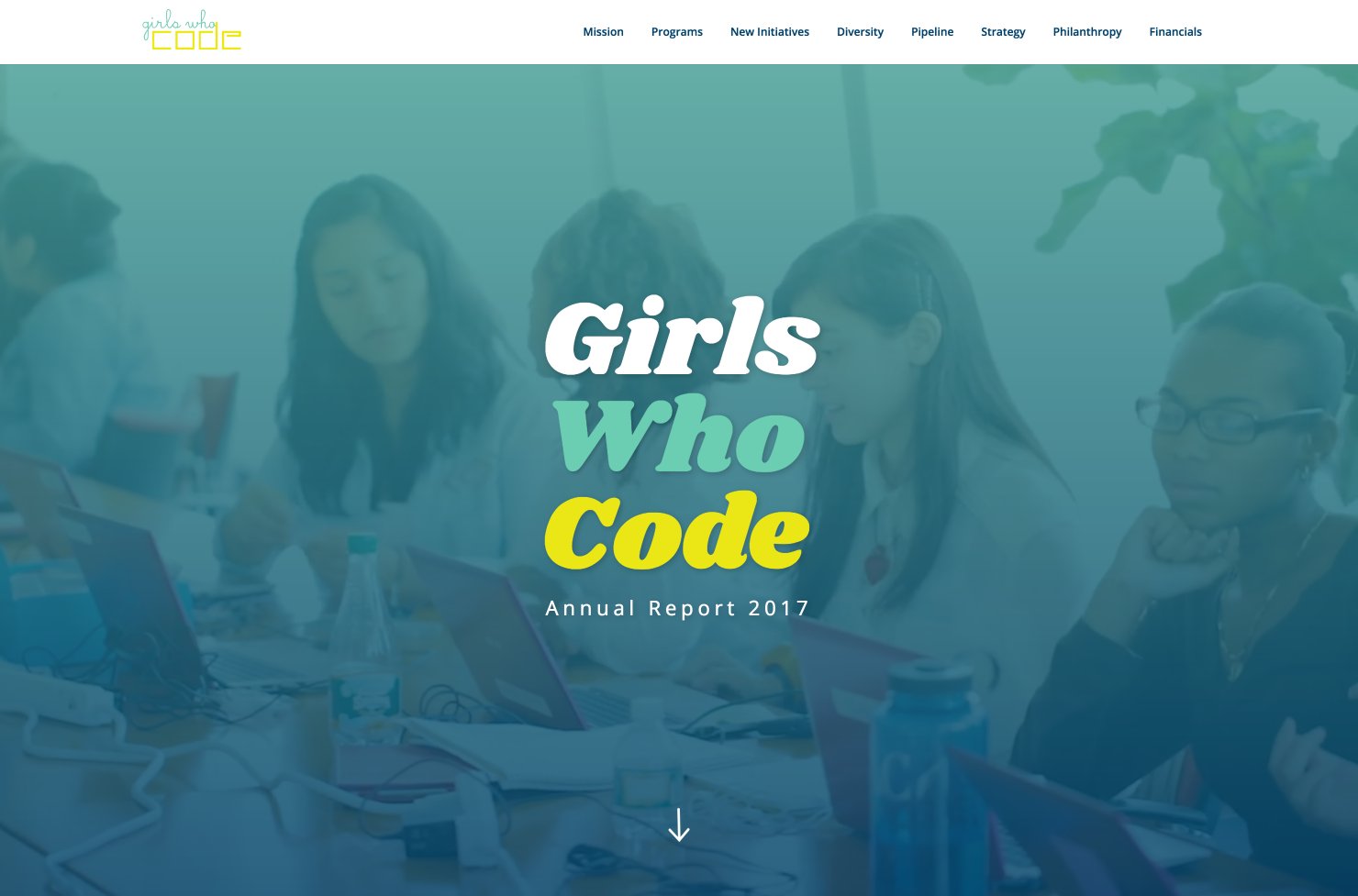 nihalmehta's tweet card. Girls Who Code 2017 Annual Report: Building the pipeline of tomorrow’s tech talent