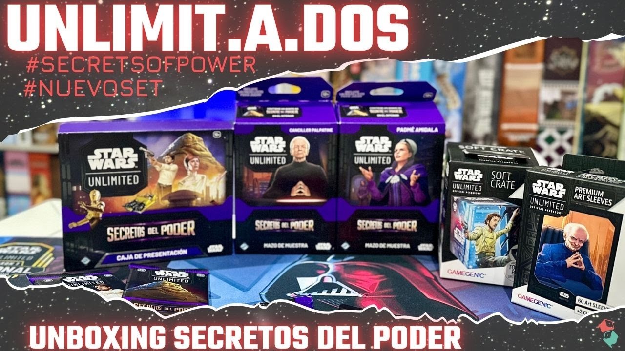 D_a_dos's tweet card. STAR WARS UNLIMITED - SECRETOS DE PODER Unboxing