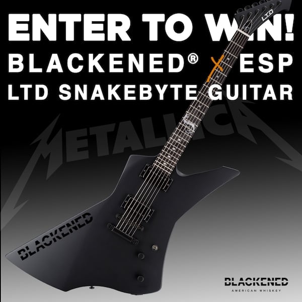 stanperl's tweet card. REVOLVER and BLACKENED AMERICAN WHISKEY have teamed up to give one lucky winner a custom BLACKENED X ESP LTD Snakebyte Guitar! ----------------------------------------------------------------------...