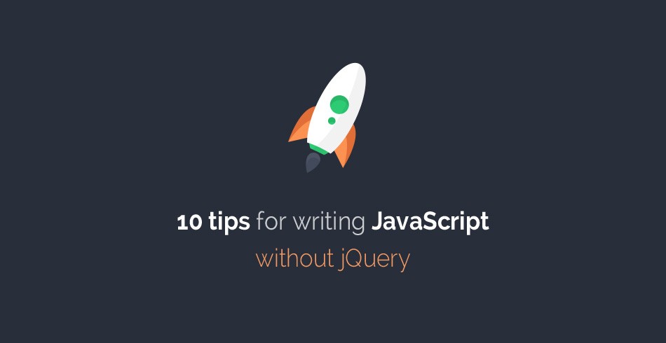 webdeveloperjs's tweet card. Did you hear? You don't need jQuery anymore! Here are 10 tips that will help you write your next web app with vanilla JavaScript and HTML5 APIs.
