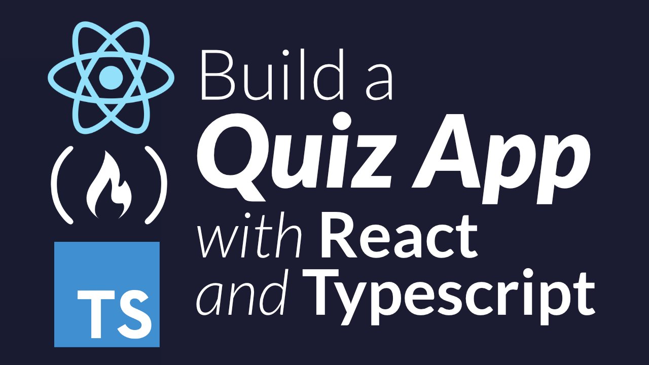 freeCodeCamp's tweet card. Learn how to create quiz app with React and TypeScript. We've published a free course from Thomas Weibenfalk on the freeCodeCamp.org YouTube channel. Building projects is a great way to learn. In...