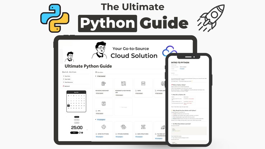 yourclouddude's tweet card. 🐍 Python Ultimate Guide Get Ahead in your Python Journey with — Smart, Visual, Beginner-Friendly🏷️ Originally $19🎁 Now just $12!⏳ Limited-Time Deal — Save 35% Today!Want to master Python from...