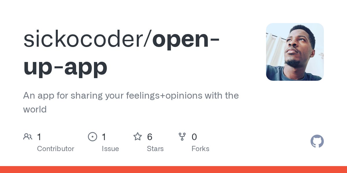 srjosetone's tweet card. An app for sharing your feelings+opinions with the world - sickocoder/open-up-app
