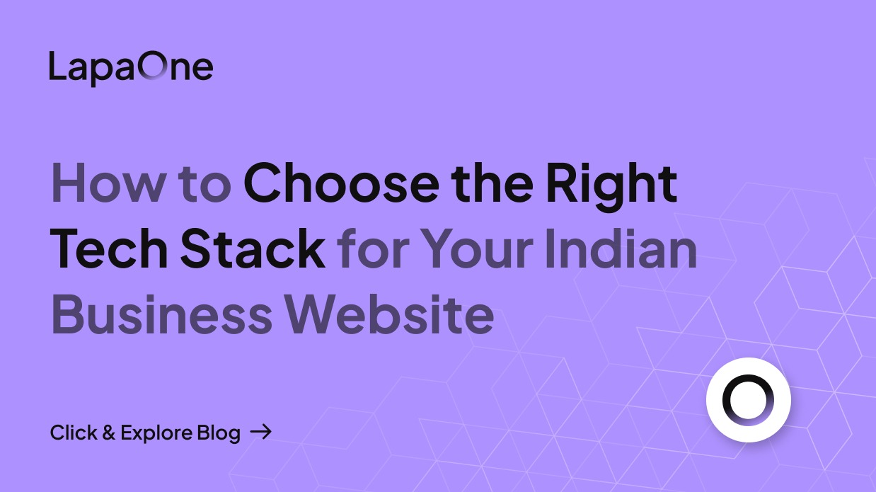 lapa_one75997's tweet card. Learn how to choose the right tech stack for your Indian business website. Compare tools, frameworks, and hosting options to build a fast and secure site.
