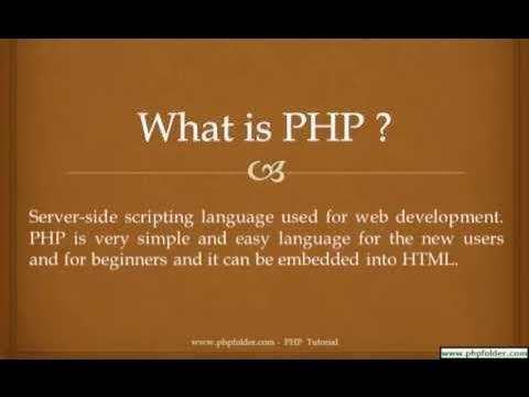 phpfolder's tweet card. what is PHP?