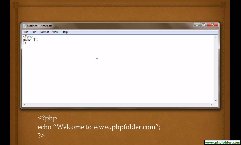 phpfolder's tweet card. PHP First Program