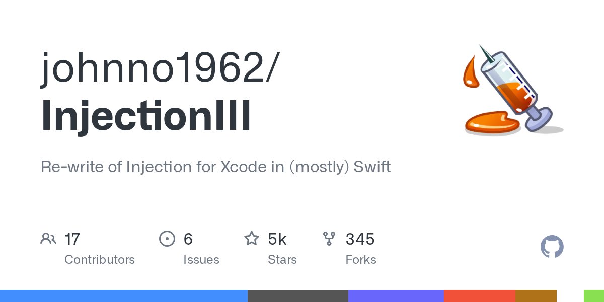 Injection4Xcode's tweet card. Re-write of Injection for Xcode in (mostly) Swift. Contribute to johnno1962/InjectionIII development by creating an account on GitHub.