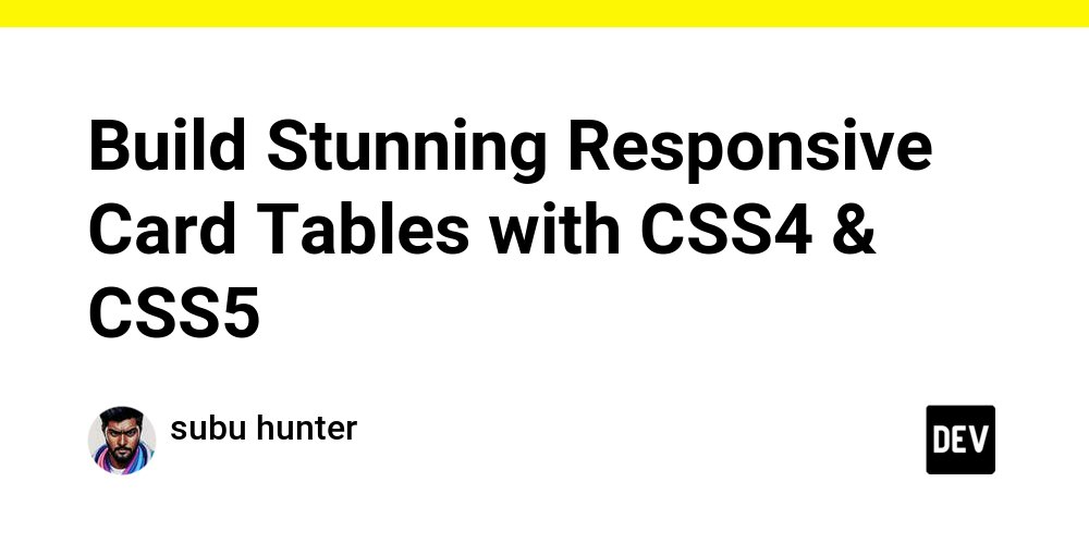 subu_hunter's tweet card. Tired of squished tables or endless scrolling in mobile view? Fear no more! Discover a table that behaves like a standard table on desktop and transforms into swipeable cards on mobile. Say goodbye...