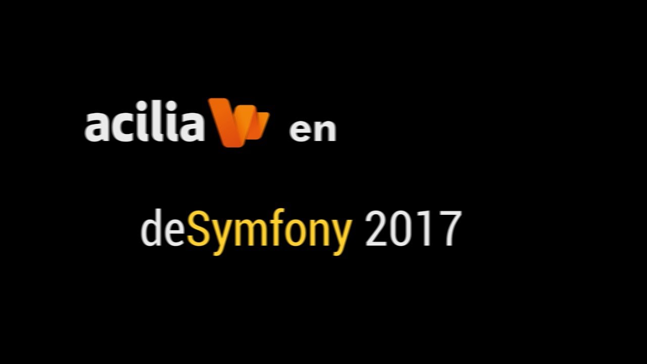 aciliasoft's tweet card. El equipo de Acilia en deSymfony 2017