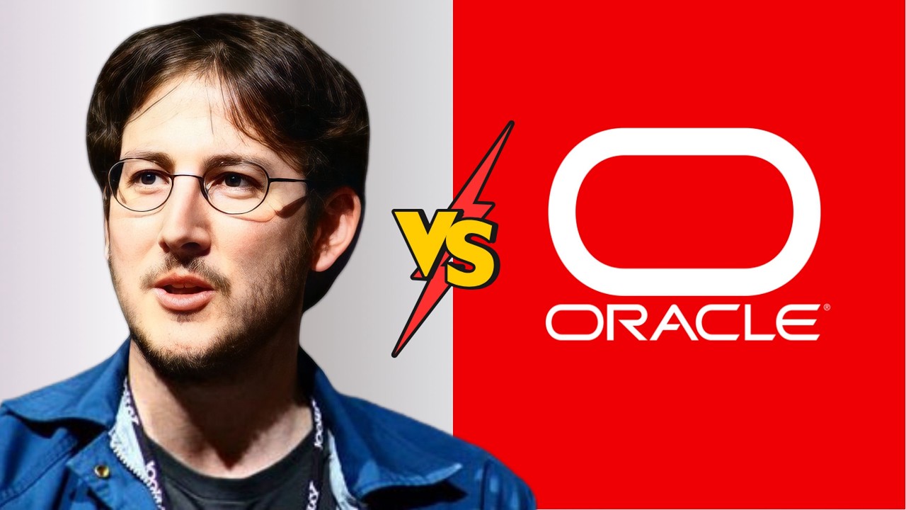 deno_land's tweet card. Creator Of Deno vs Oracle
