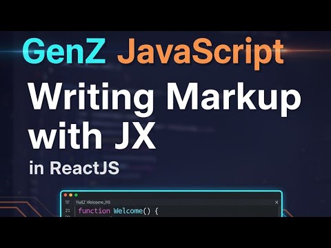 DeopaShivraj's tweet card. GenZ JavaScript: Master JSX for Writing Markup in ReactJS #reactjs...