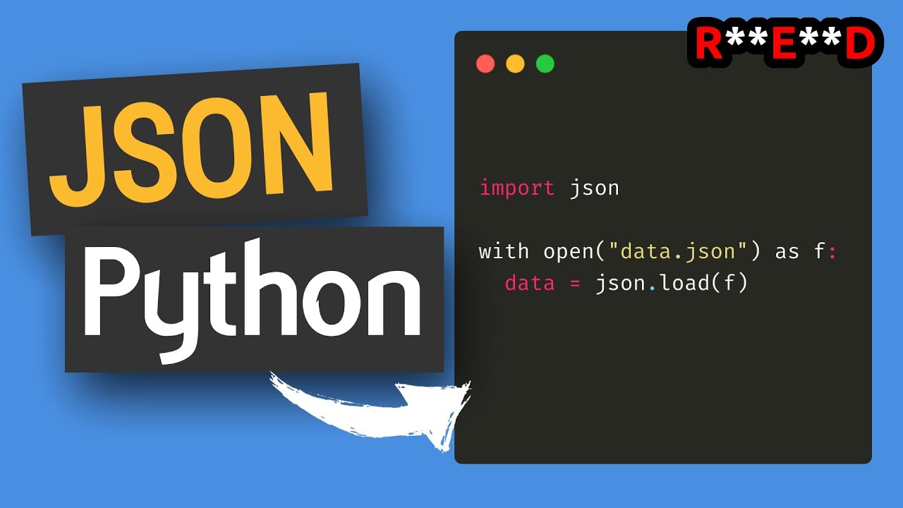 CoderEyed's tweet card. JSON Python tutorial: what is JSON and how to parse JSON data with...