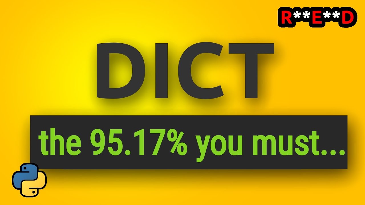 CoderEyed's tweet card. Dictionary in Python: the 95.17% of What You Must Know