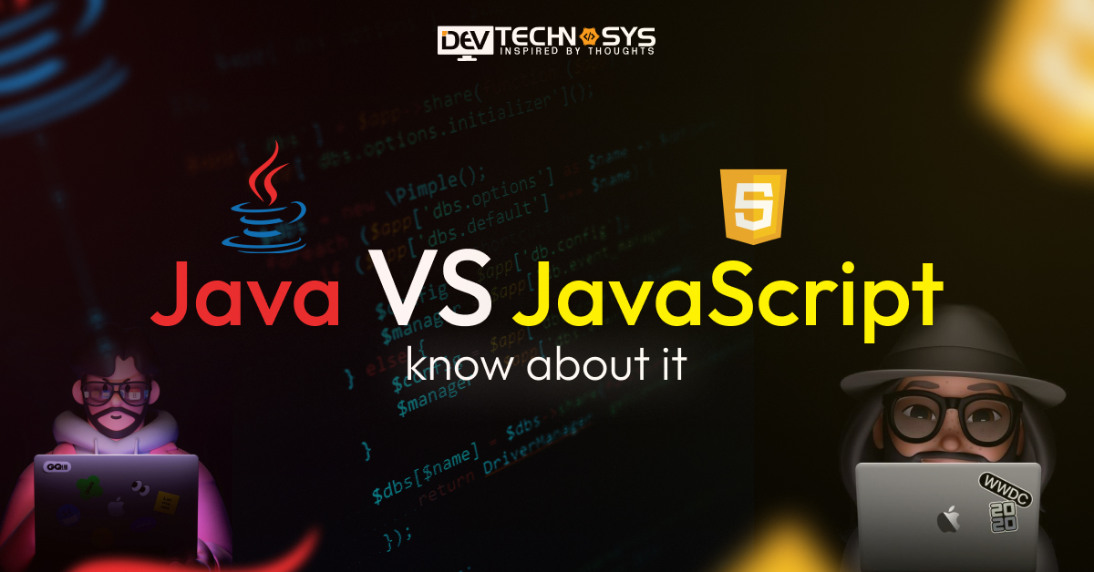 DevTechnosys's tweet card. Java Vs JavaScript: Java is a class-based, object-oriented language for backend apps, while JavaScript is a interpreted language for web dev.