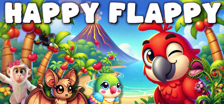 Improvefun's tweet card. Happy Flappy - Help the Happy Parrot avoid increasingly difficult obstacles and see the world!Simple but challenging controls: flap to raise, hold flap to glide, sprint to rush ahead and hold sprint...