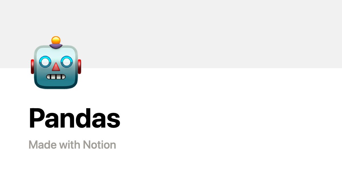 ankit_malik84's tweet card. Pandas is a package for data manipulation and analysis in Python. The name Pandas is derived from the econometrics term Panel Data. Pandas incorporates two additional data structures into Python:...