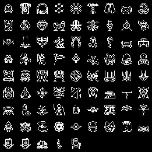 entropygamedev's tweet card. About a week ago, I realised that I still didn’t have icons for each of the various robot cores that you can gather throughout the demo, so I decided to do up a bunch and gosh, they are SO CUTE!...