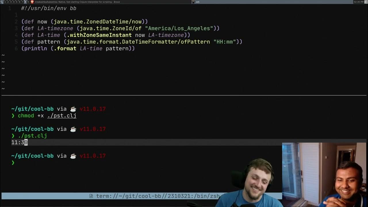 borkdude's tweet card. learning clojure w/ @lispyclouds