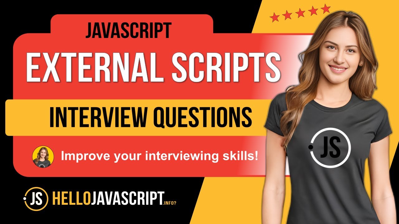 hellojavascript's tweet card. External Script Tags: JavaScript Interview Questions | #javascript