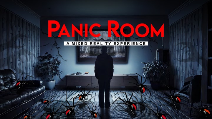 PanicRoomMR's tweet card. New Quest 3 or 3S? Panic Room is a collection of innovative, demo-style experiences made to show off the power of mixed reality while making your friends and family scream! Your space will be invaded...