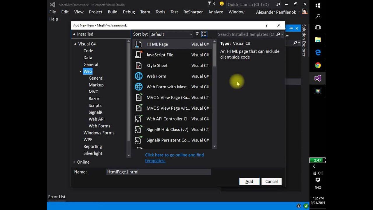 mvcmaster's tweet card. Знакомство с ASP NET MVC