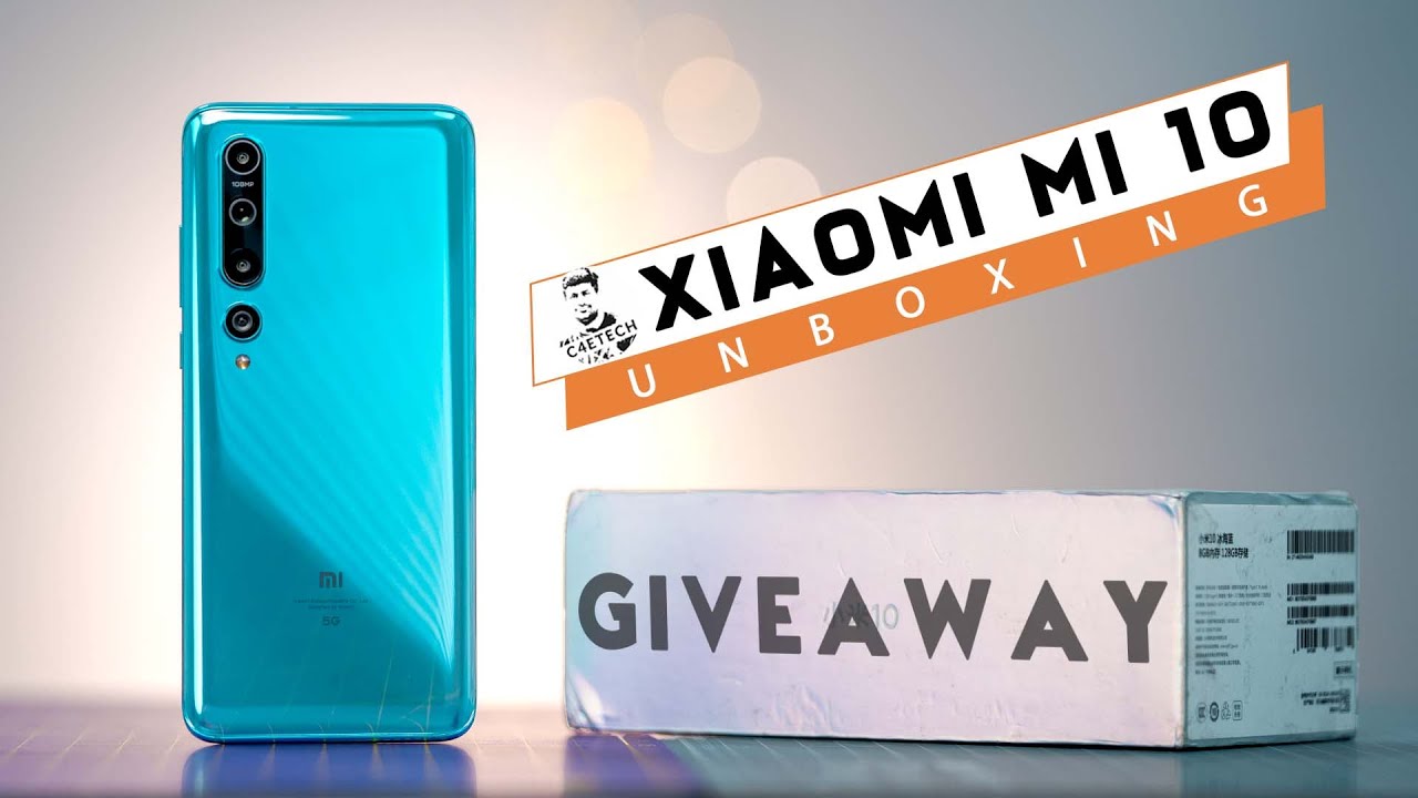 C4ETech's tweet card. Xiaomi Mi 10 (108MP | SD865 | 12GB RAM) Unboxing & Giveaway - Coming...