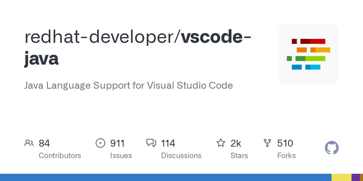 VSCodeJava's tweet card. Java Language Support for Visual Studio Code. Contribute to redhat-developer/vscode-java development by creating an account on GitHub.