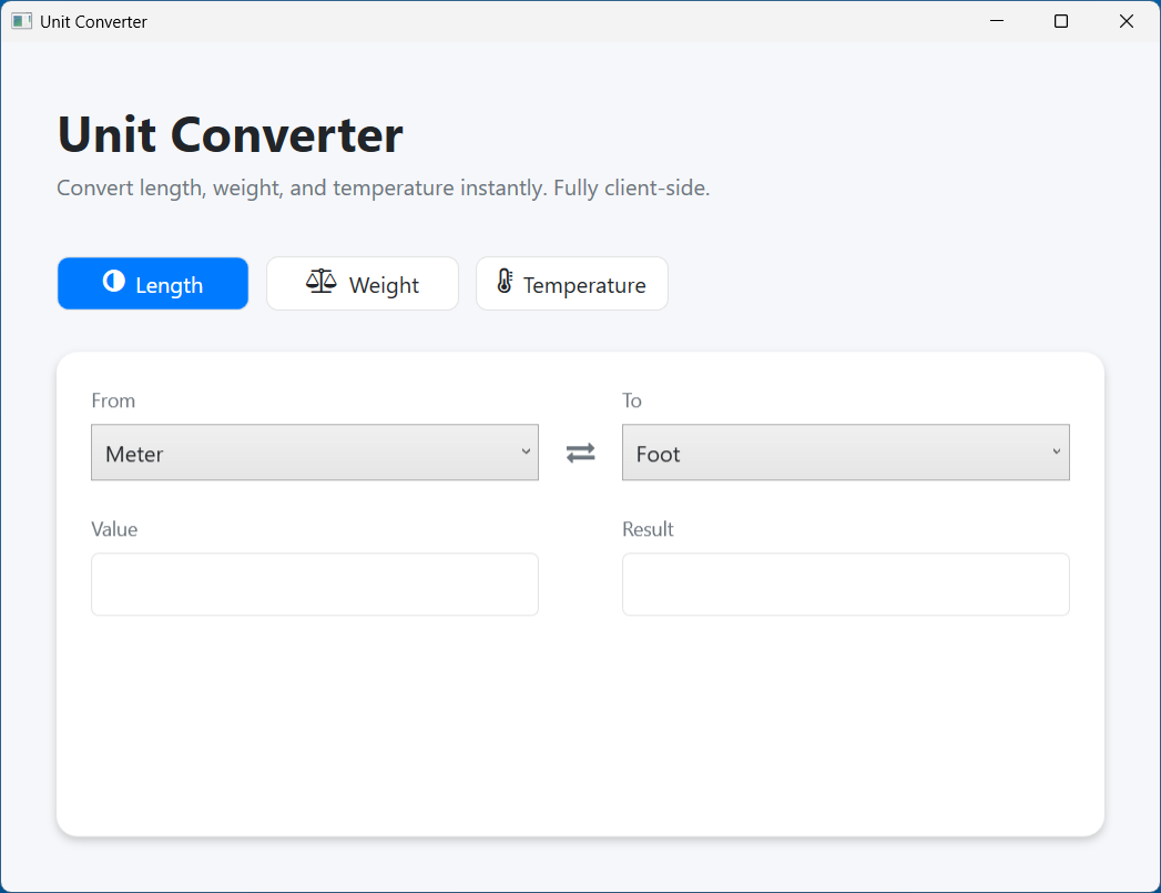 Vecto_Art's tweet card. Download the full source code on GitHub: https://github.com/Ron391/UnitConverter.git