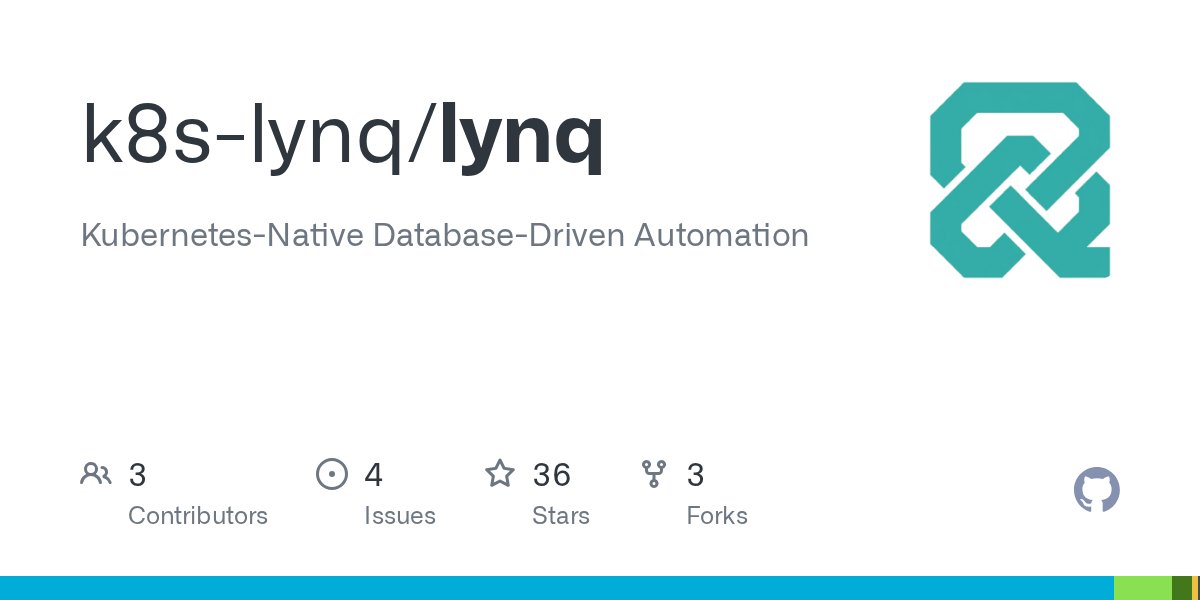 kubetools's tweet card. Kubernetes-Native Database-Driven Automation. Contribute to k8s-lynq/lynq development by creating an account on GitHub.