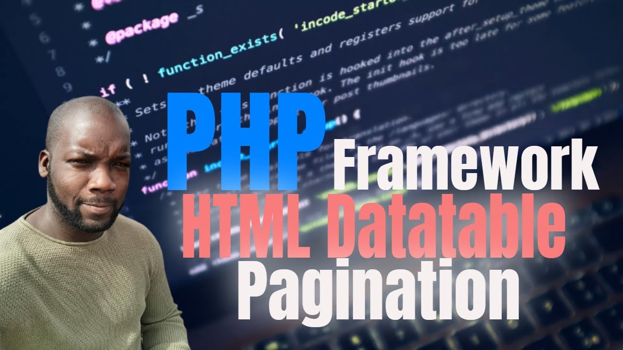 CodingWorkshop's tweet card. PHP MVC Framework HTML Datatable Pagination Link PHP | Create Table |...