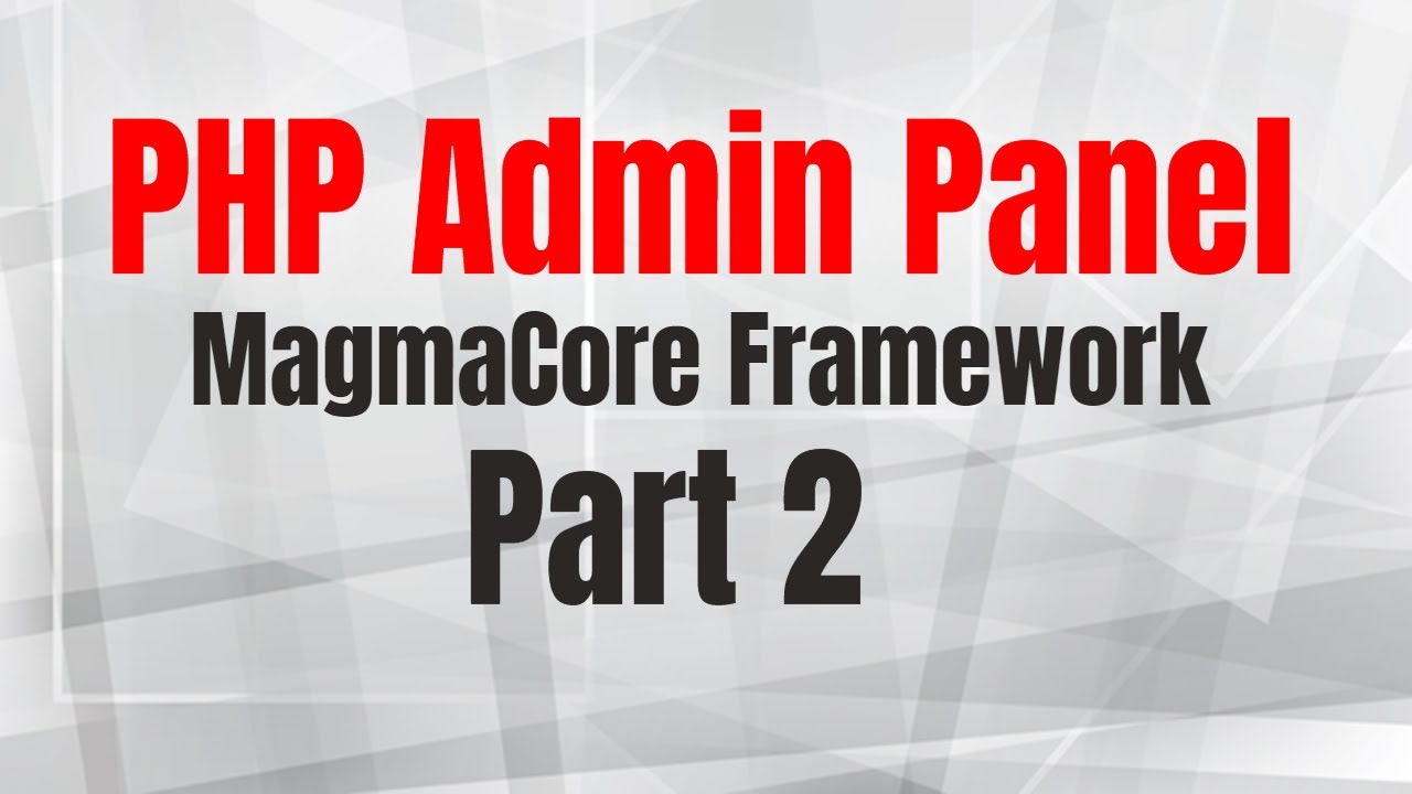 CodingWorkshop's tweet card. Building a PHP Administration Panel using Twig templating engine and...