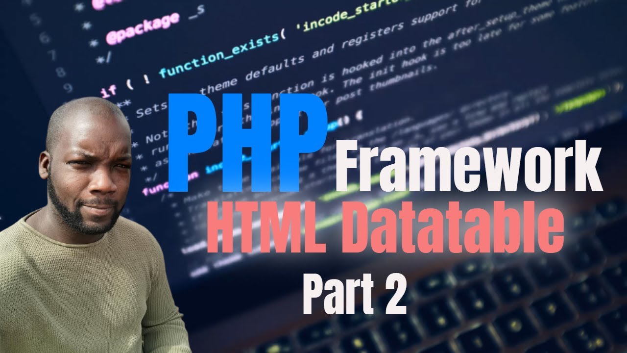 CodingWorkshop's tweet card. PHP MVC Framework HTML Datatable Object PHP | Create Table | HTML...