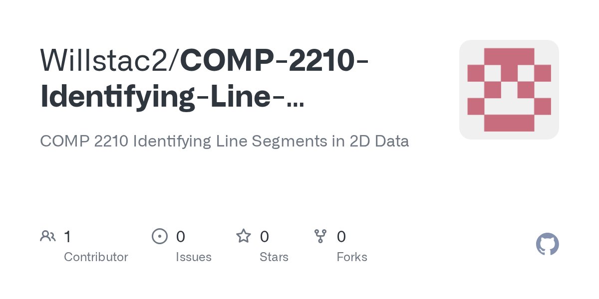 QQcodinghelp's tweet card. COMP 2210 Identifying Line Segments in 2D Data. Contribute to Willstac2/COMP-2210-Identifying-Line-Segments-in-2D-Data development by creating an account on GitHub.
