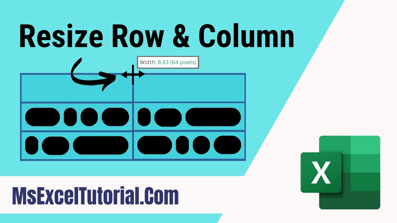 Excel10tutorial's tweet card. How to Automatically Adjust Row Height & Column Width for Beginners:...
