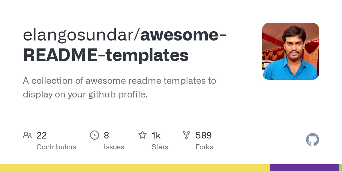 10secondsofcode's tweet card. A collection of awesome readme templates to display on your github profile. - elangosundar/awesome-README-templates