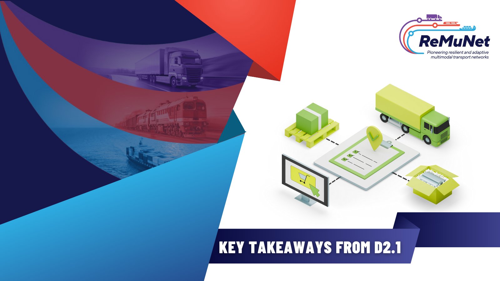 ReMuNetProject's tweet card. Efficient transport systems are essential to the smooth movement of goods and people, playing a key role in economic development. Multimodal Transport Networks (MTNs), which connect various transport...