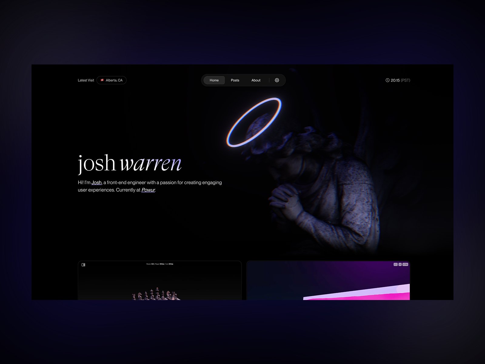 joshwrn's tweet card. Portfolio website for software engineer Josh Warren.