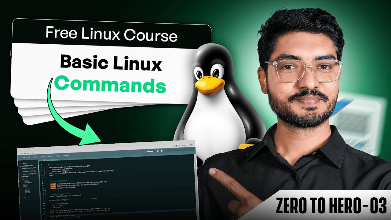 AdamsS90680's tweet card. Linux Tutorial: Master the cd (Change Directory) & cat Commands! 📁