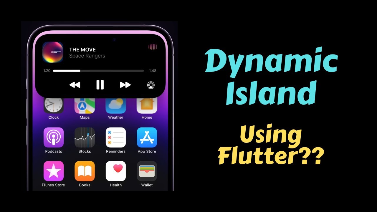 codingislove's tweet card. Dynamic Island using Flutter | iPhone 14 Pro | Can it be done with...