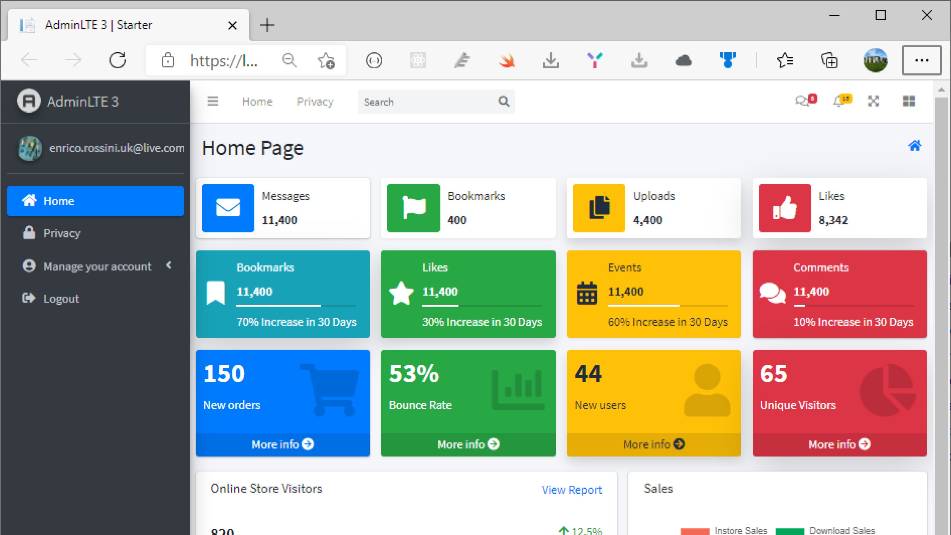 BuiltWithDotNet's tweet card. I have created this project to learn how integrating AdminLTE with ASP.NET Core 5 or really any other Bootstrap based UI Frameworks completely from scratch. Also, you will gain quite a lot of...