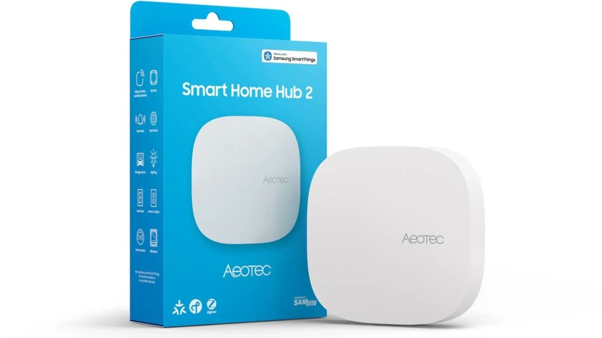 thetechuser_com's tweet card. Samsung has officially launched the Aeo tec Smart Home Hub 2 in the United States for $119.99, delivering a next generation hub that combines enhanced
